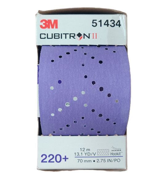 Rolă abrazivă 3M Cubitron II Hookit 737U Purple, 70 mm x 12 m, P220 068060060273 foto